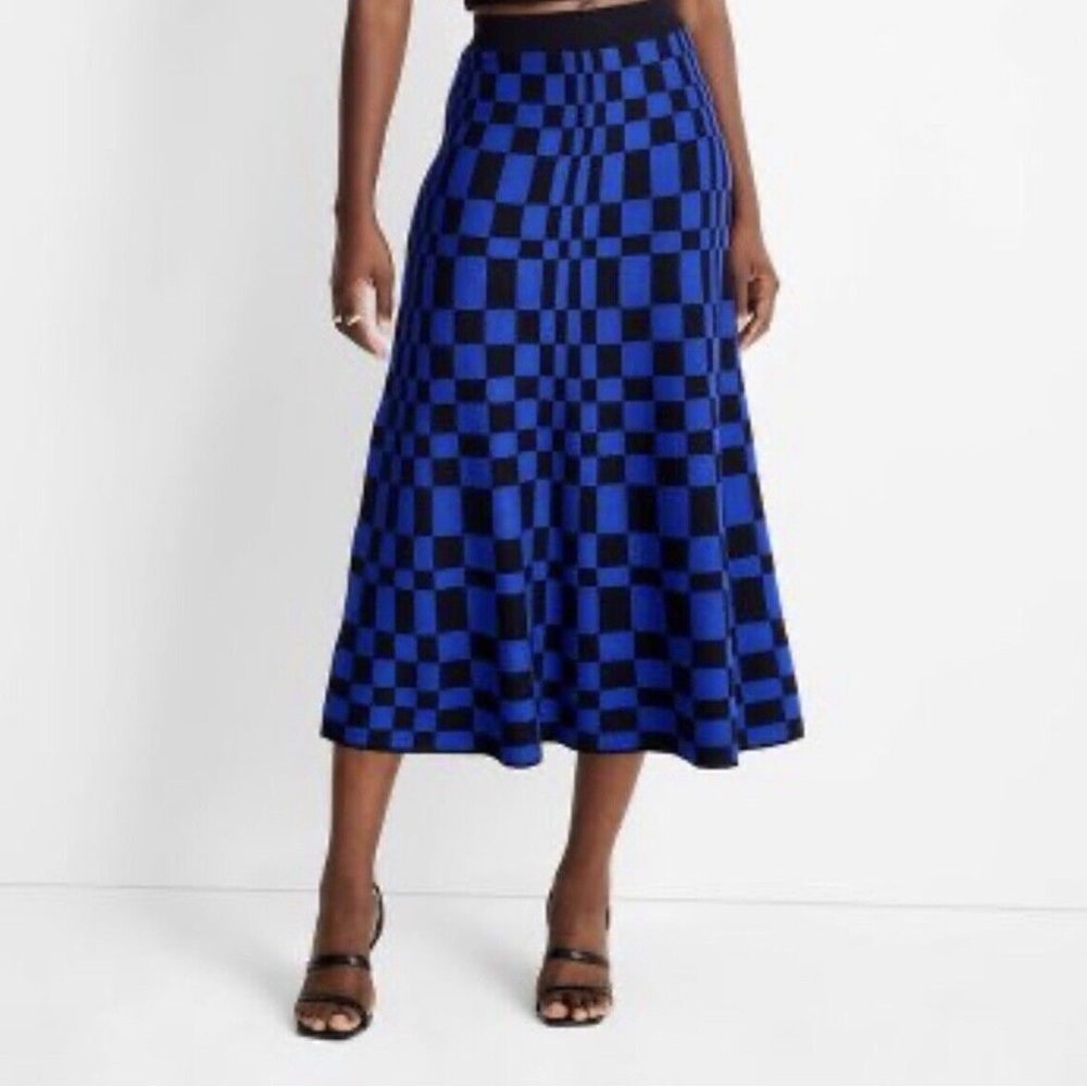 Kahlana Barfield Brown Future Collective Midi Sweater Skirt Size XS